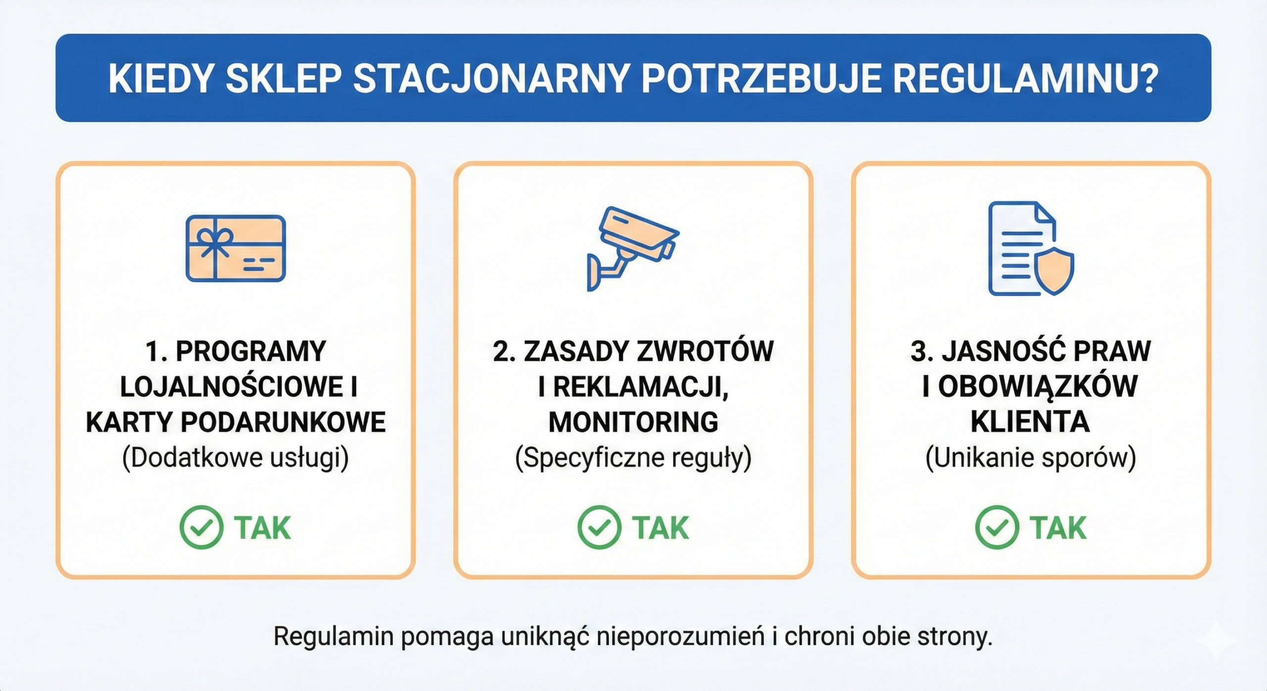 regulamin sklepu stacjonarnego